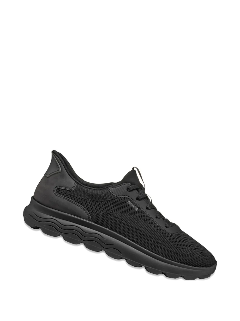 Geox Spherica Plus sneakers met textuur Zwart