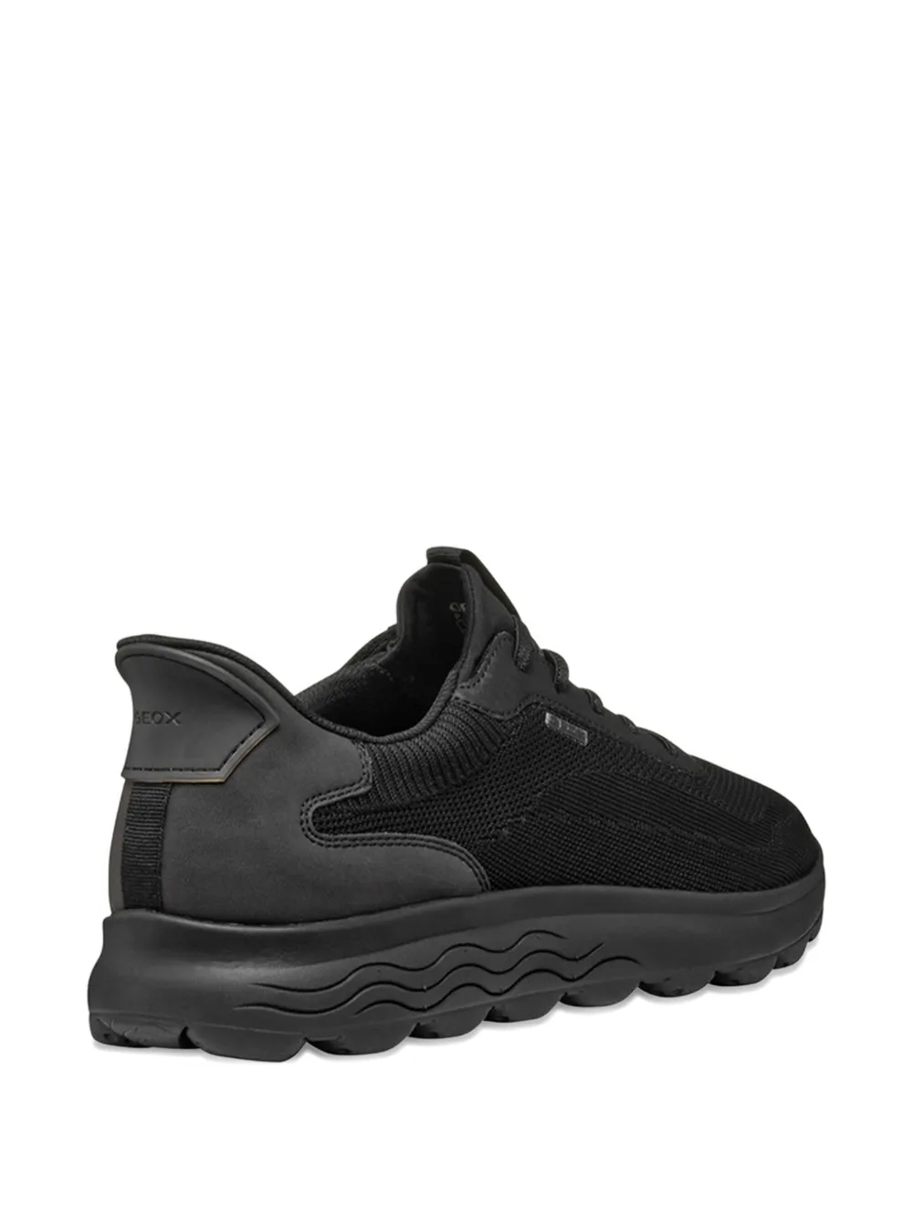 Geox Spherica Plus sneakers met textuur Zwart