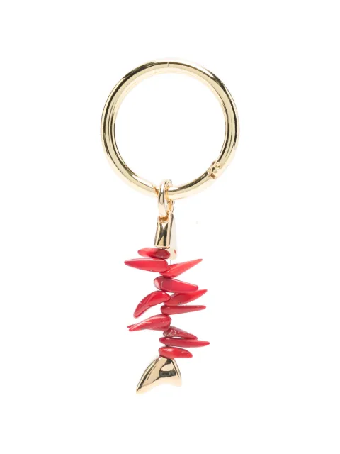 Benedetta Bruzziches coral-charm keyring