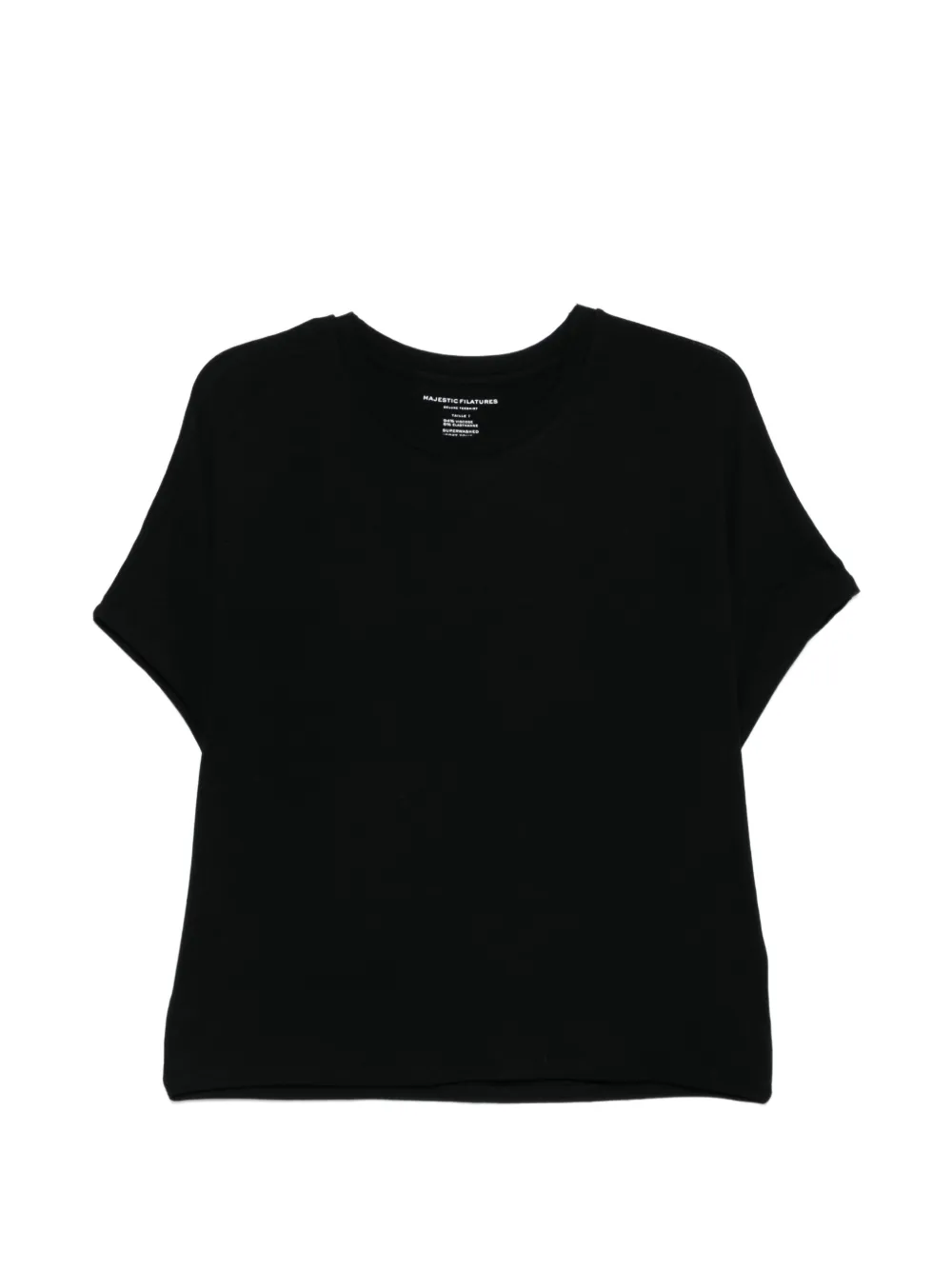 Majestic Filatures round-neck T-shirt - Nero
