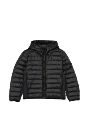 Stone  junior ダウンジャケット Stone Island Junior パデッドジャケット | ブラック | FARFETCH JP