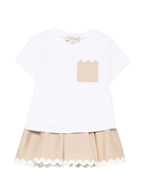 TWINSET Kids short-sleeve pocket skirt set