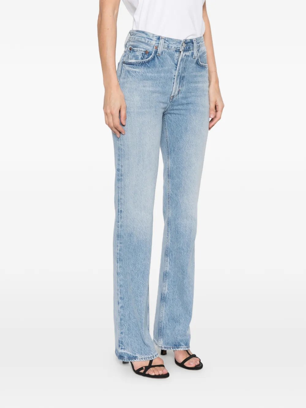 AGOLDE Leena flared jeans Blauw