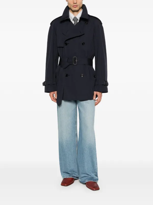 Burberry ショート トレンチコート | ブルー | FARFETCH JP