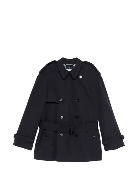 Burberry button belted coat