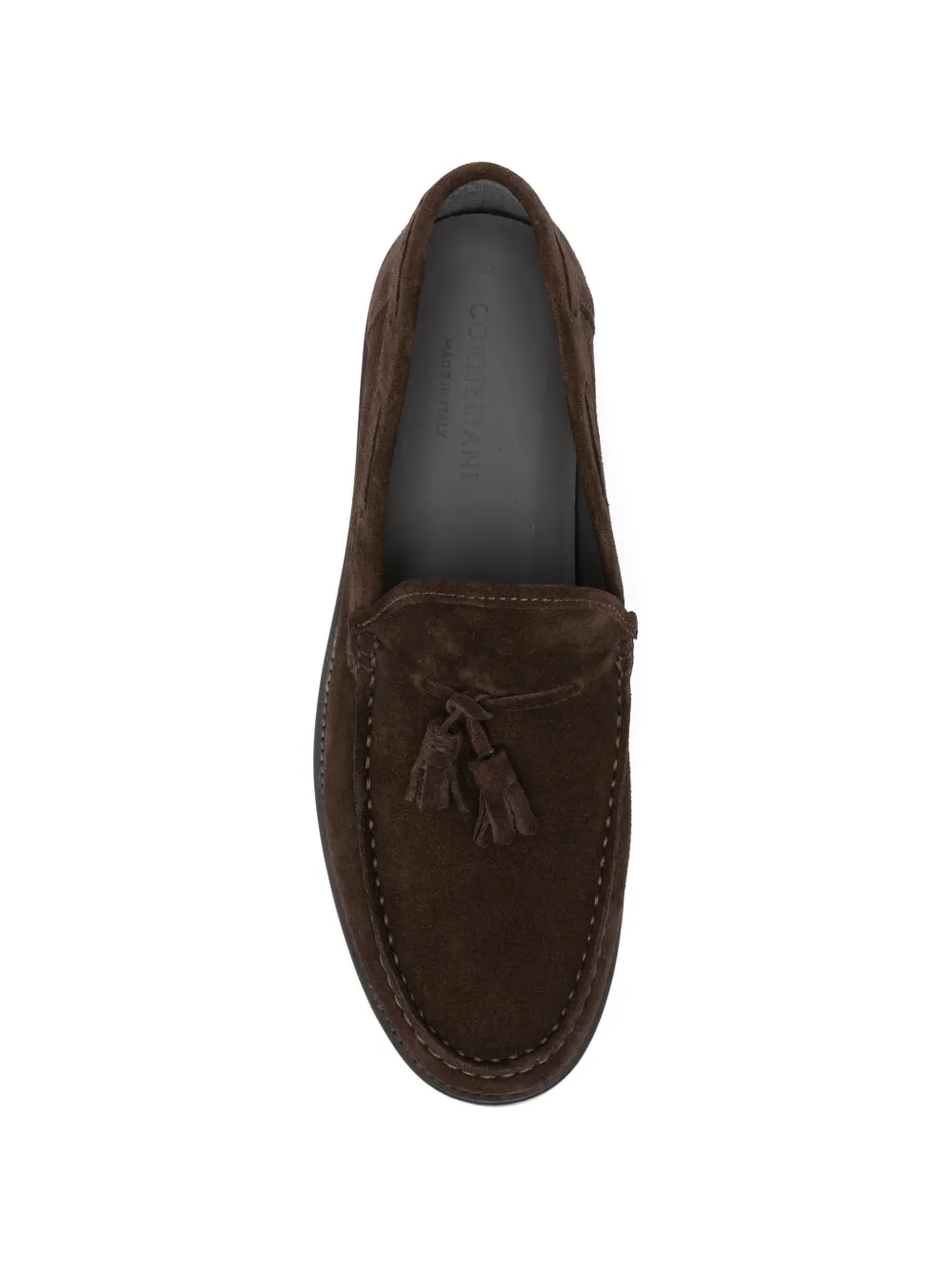 Corneliani tassel leather loafers Bruin