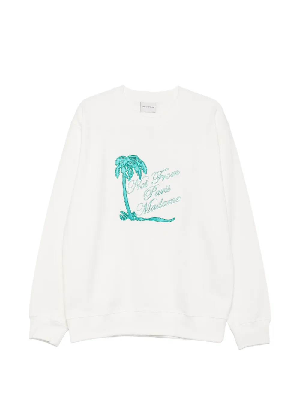 Drôle De Monsieur Slogan Palmiers sweatshirt - Bianco