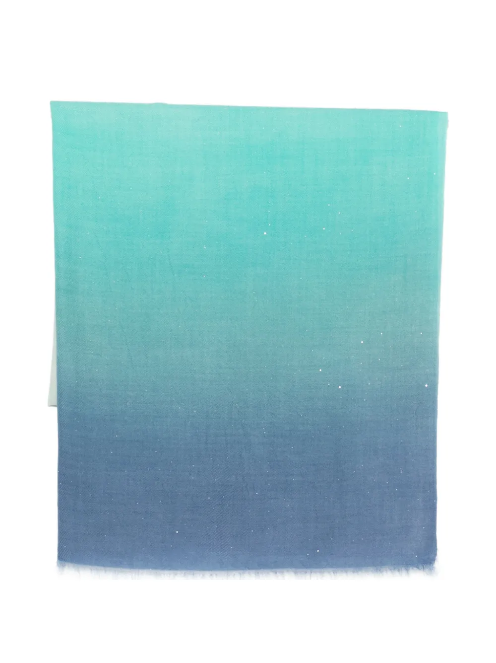 Faliero Sarti frayed dégradé scarf - Verde