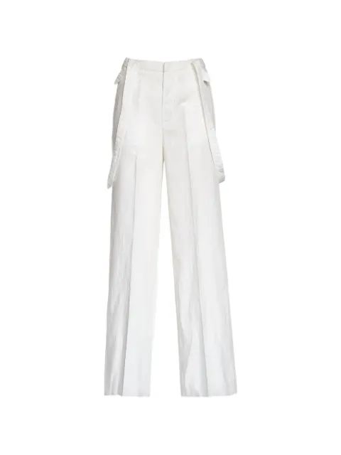 DONDUP Tecla suspender-detail trousers