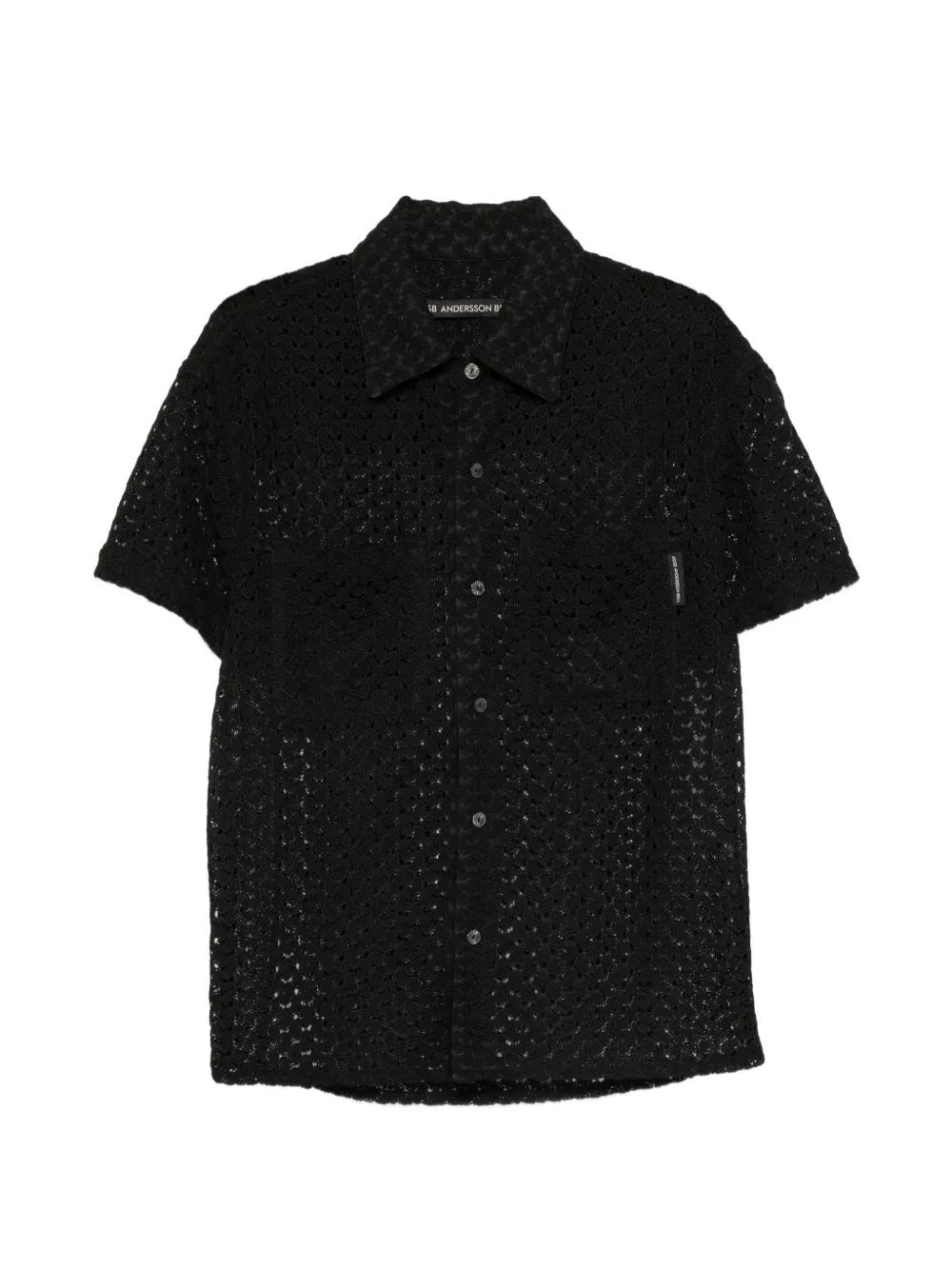 Andersson Bell open-knit shirt - Nero