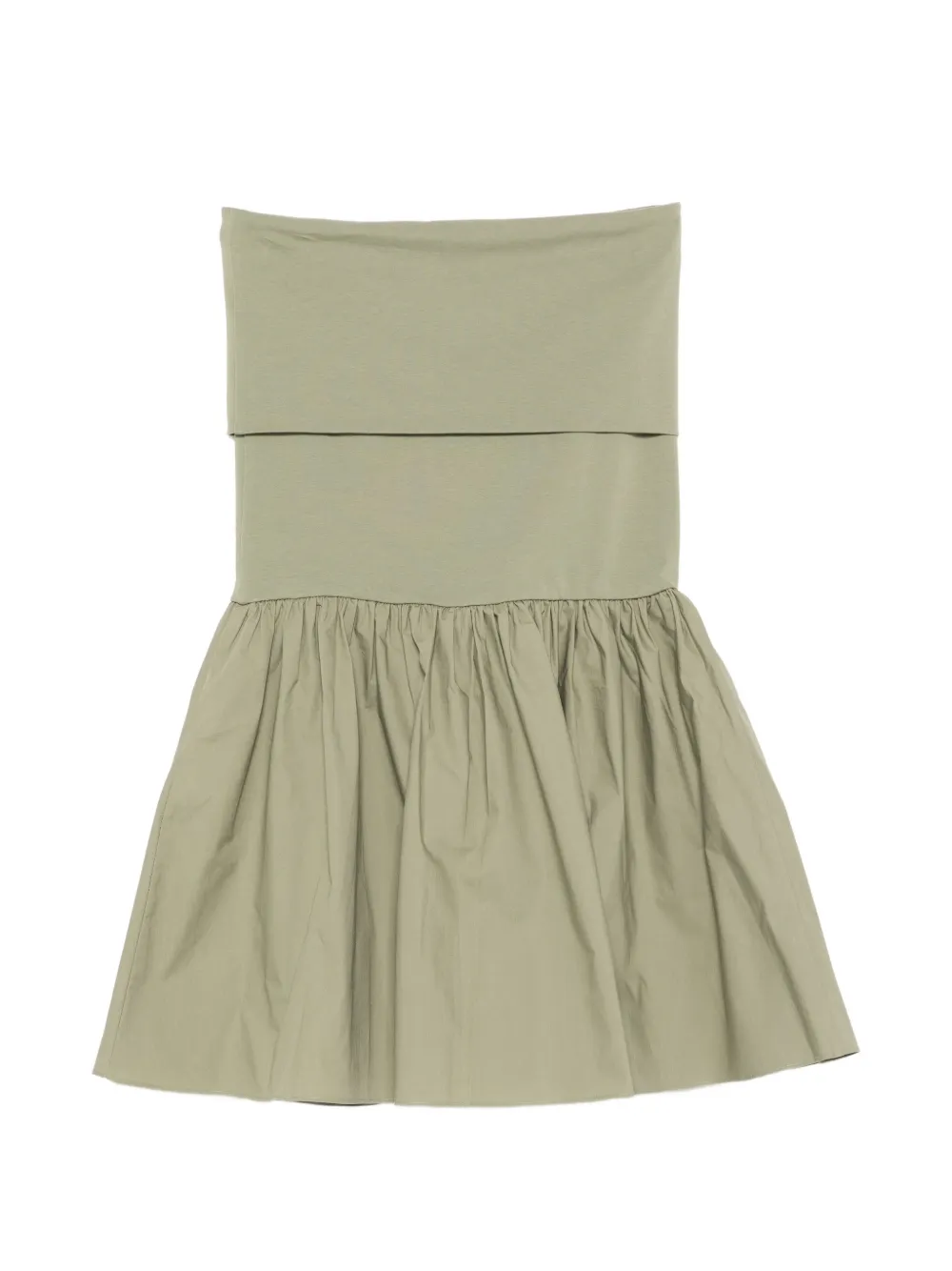 By Malene Birger Marcia strapless ruffled dress - Verde