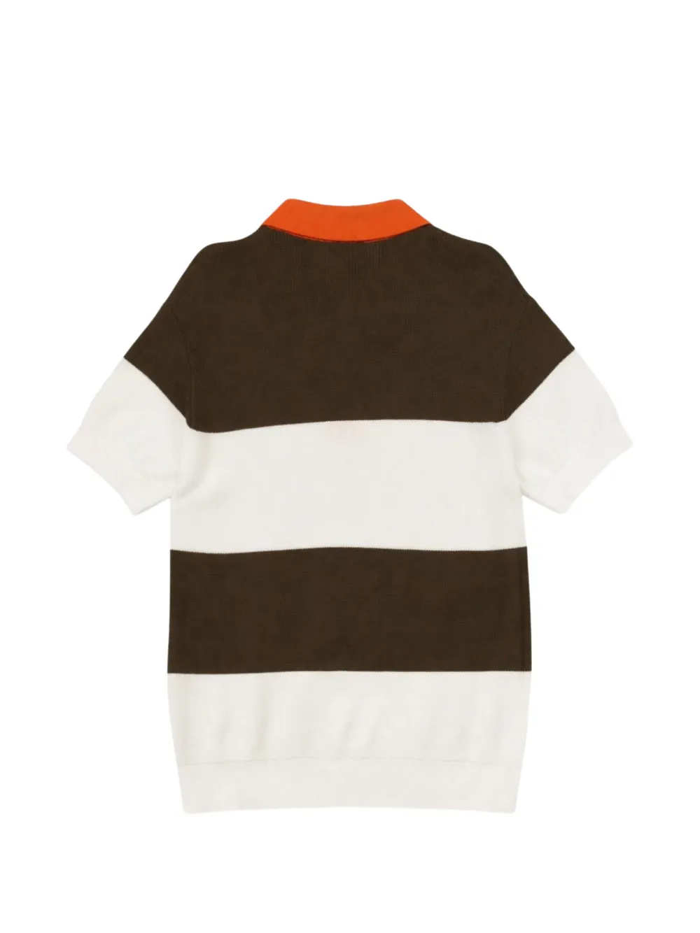 Manuel Ritz Kids Striped Polo Shirt - Brown 