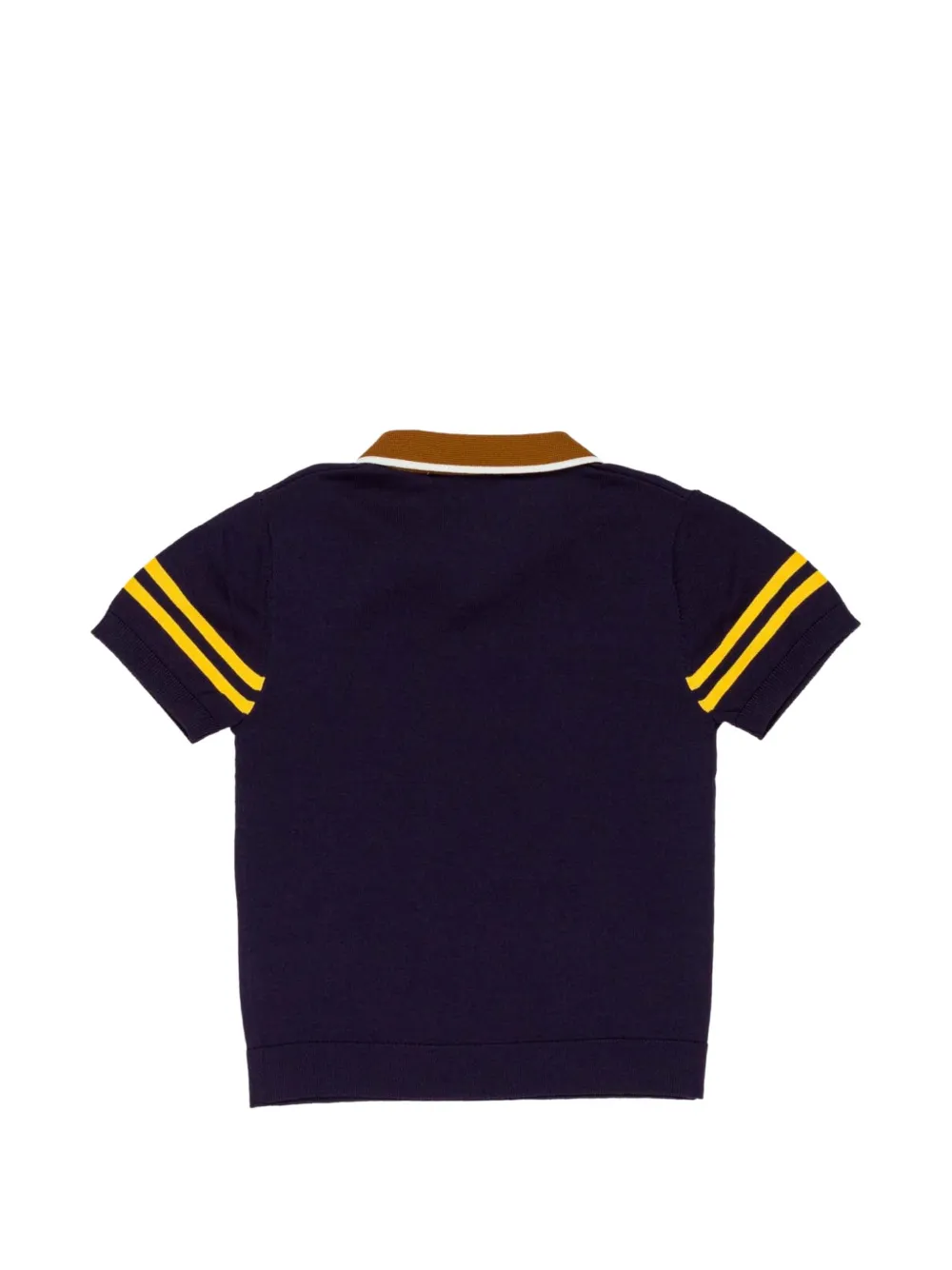  Manuel Ritz Kids Striped-trim Polo Shirt - Blue 