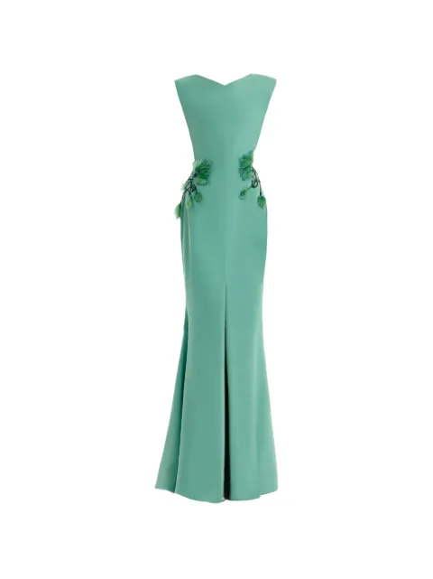 Gemy Maalouf structured-neckline maxi dress
