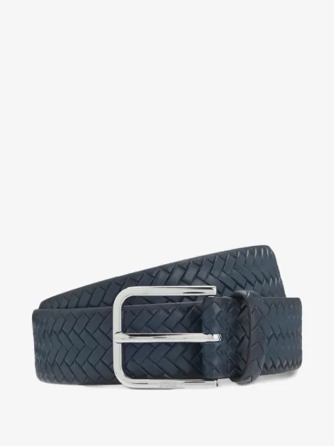 BOSS Madison pin-buckle belt in woven leather