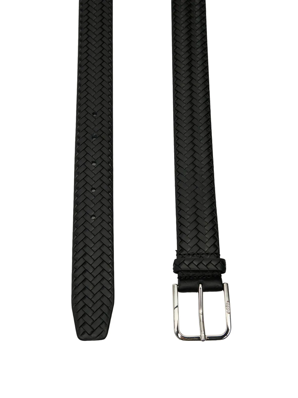 BOSS Madison geweven riem Zwart