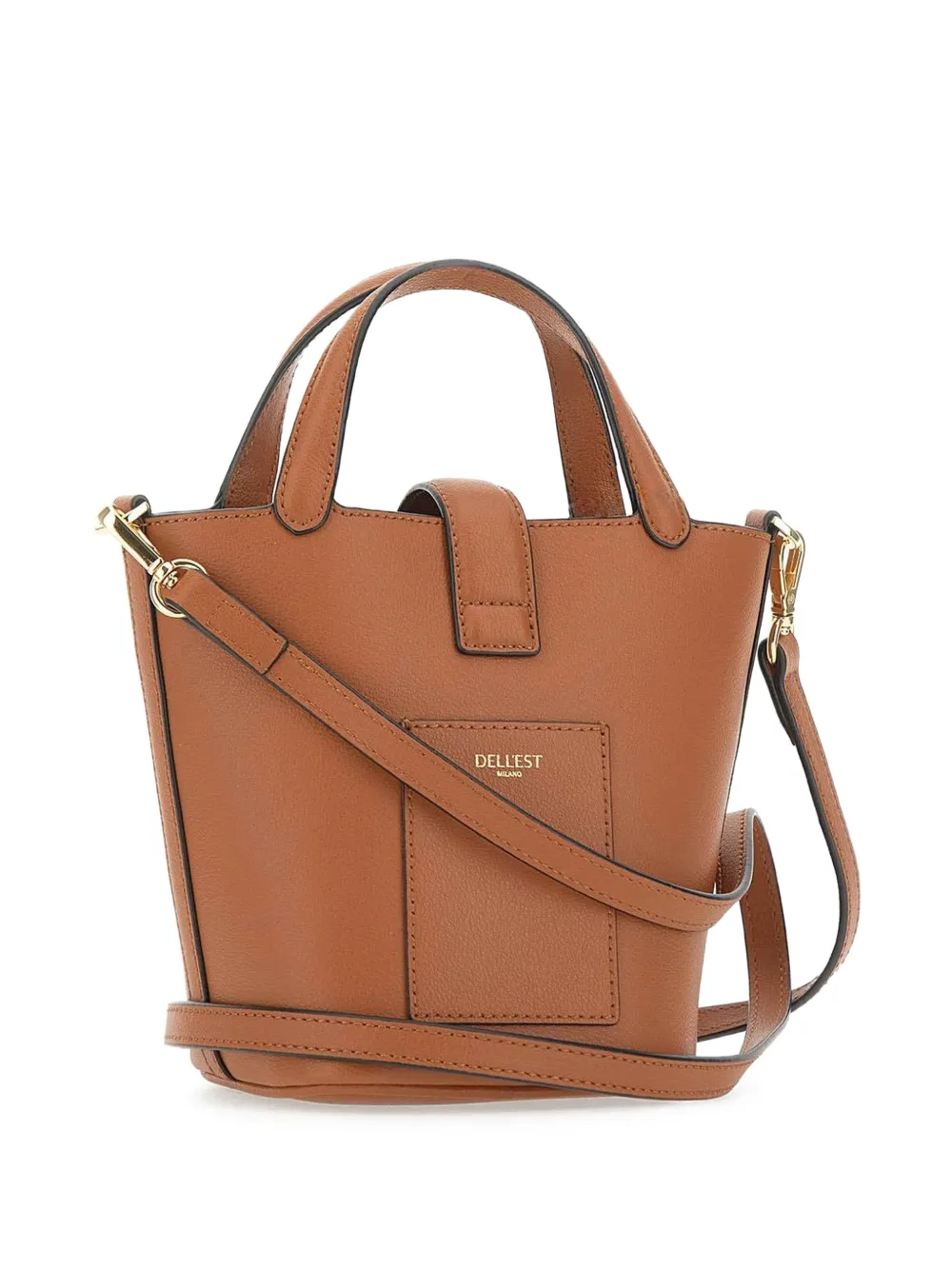  Dell'est Glinda Leather Tote Bag - Brown 