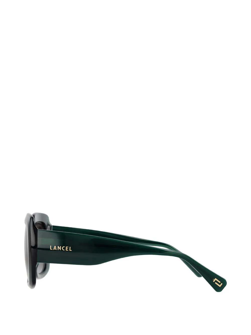 Lancel Clelia zonnebril met vierkant montuur Groen