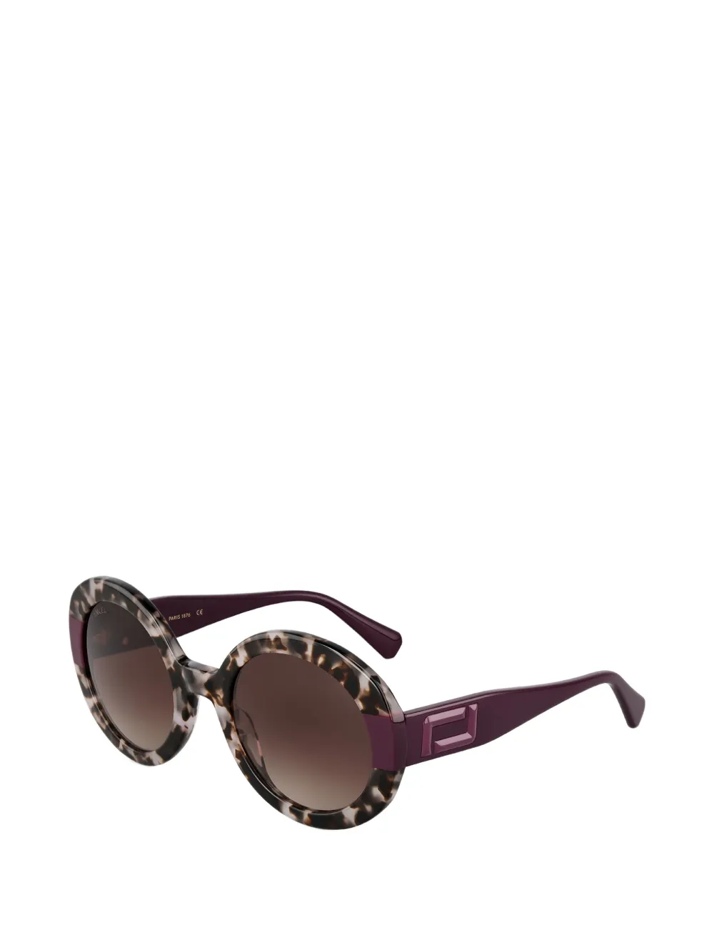 Lancel Rosie zonnebril met rond montuur Bruin