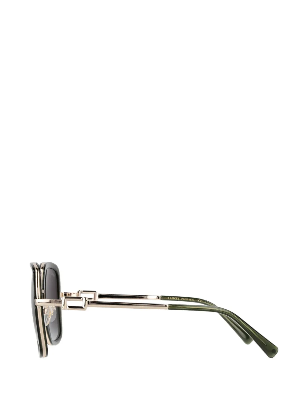 Lancel Tess zonnebril met geometrisch montuur Groen