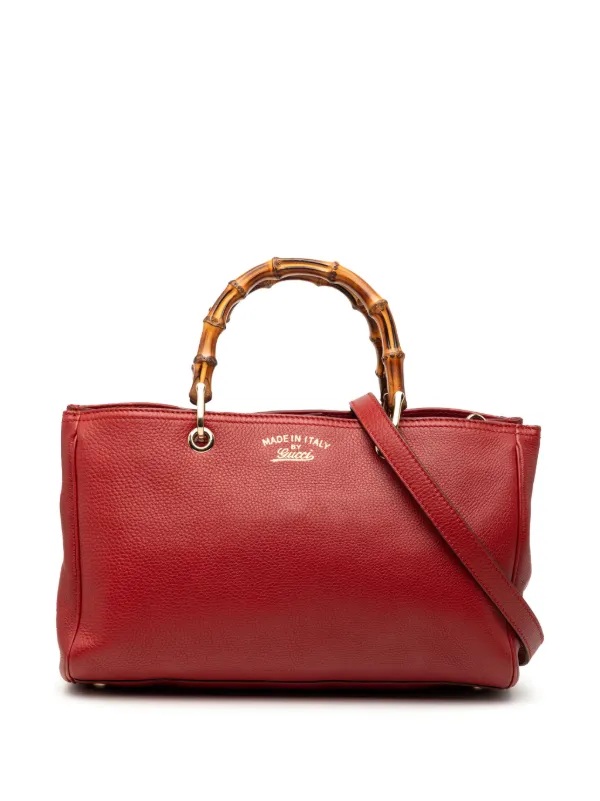 Gucci Pre-Owned 2016-2026 ミディアム カーフスキン バンブー