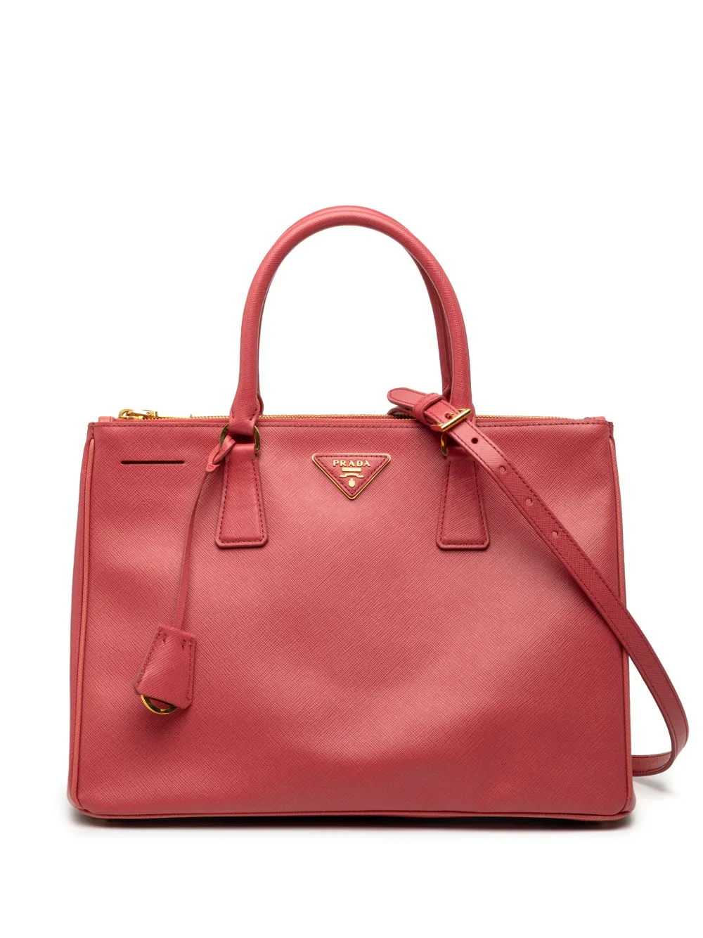 Prada Pre-Owned 2013-2026 Medium Saffiano Lux Galleria Double Zip satchel - Rosa