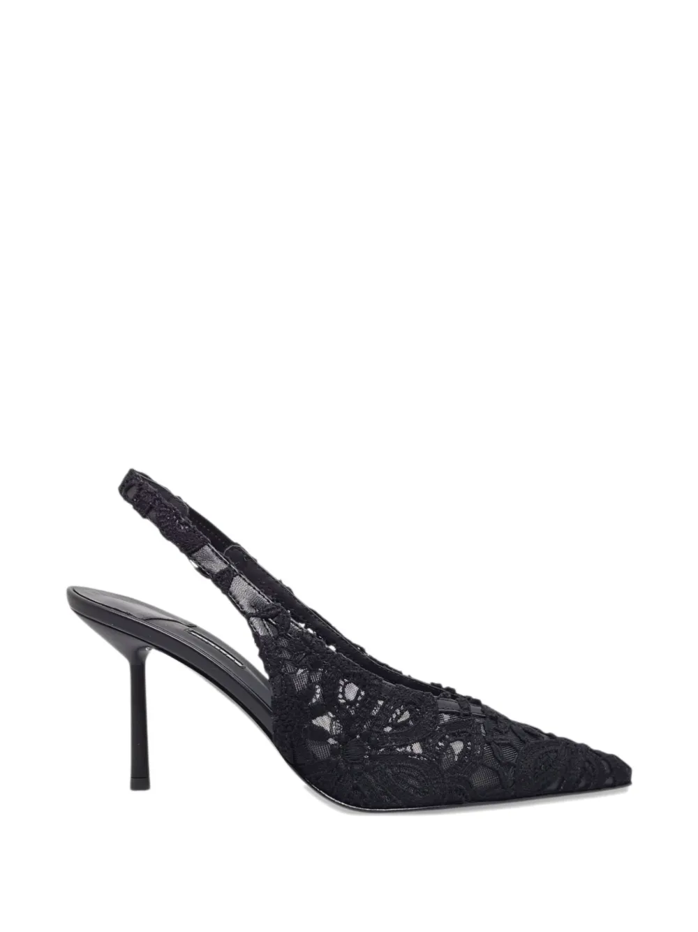 Le Silla lace slingback pumps - Nero