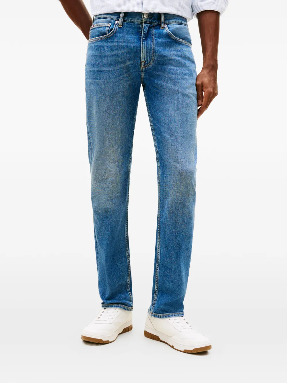 Tommy Hilfiger Denton jeans met vijf zakken Blauw