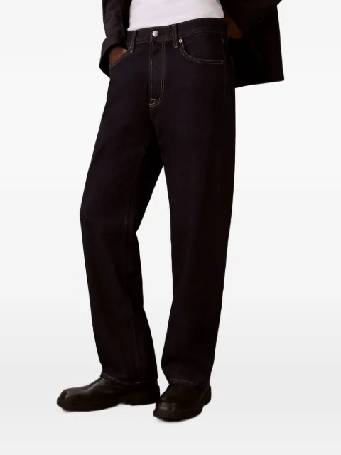 Calvin Klein 90'S logo-patch straight jeans