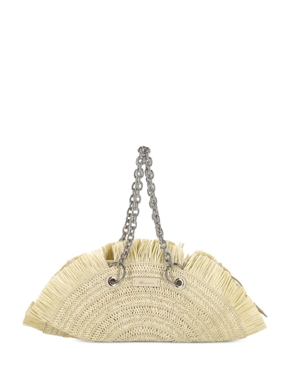 Blumarine fringed tote bag - Toni neutri