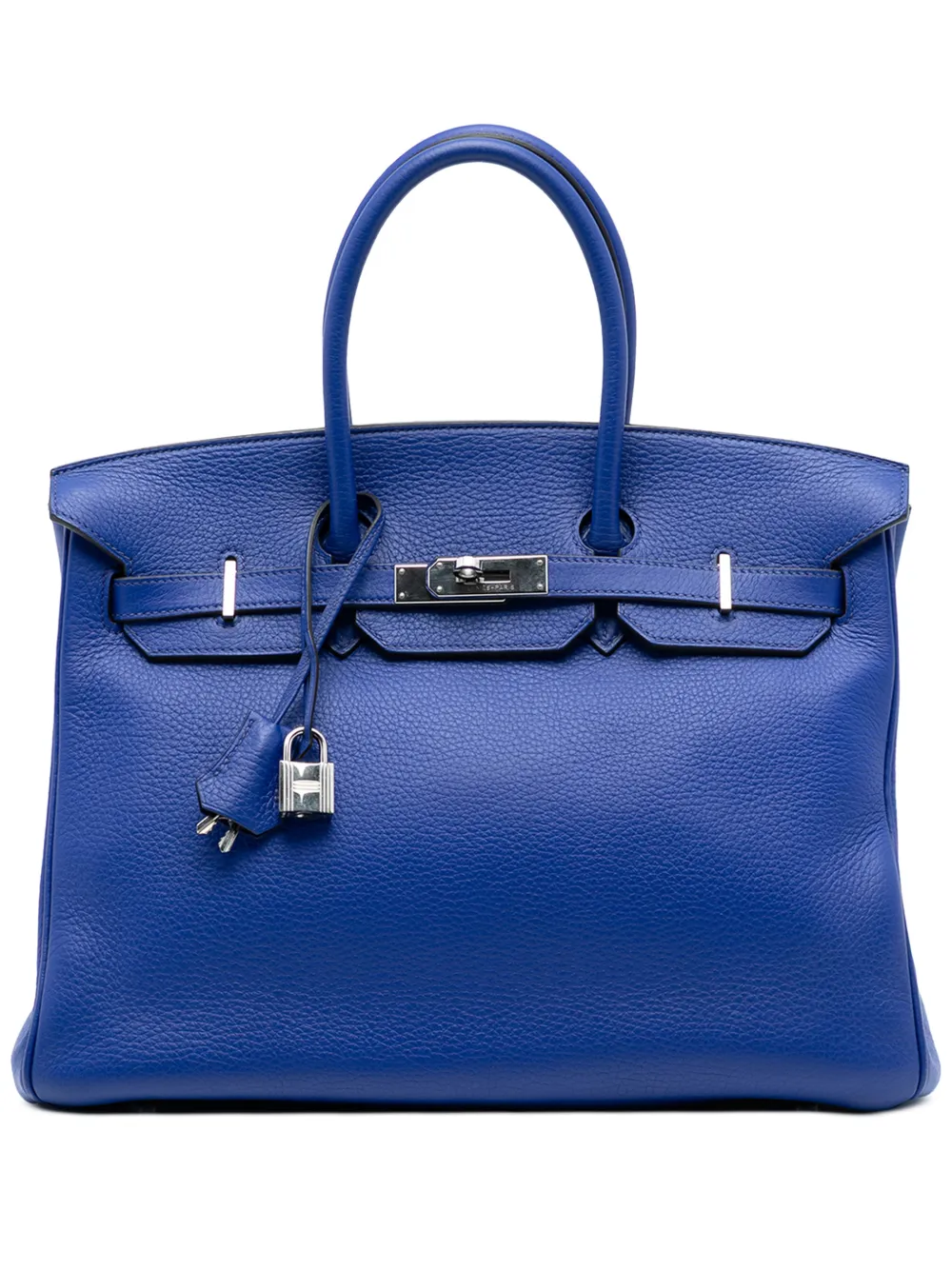 Hermès Pre-Owned 2011 Togo Birkin Retourne 35 handbag - Blu