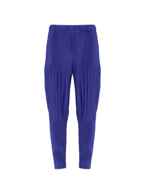 Homme Plissé Issey Miyake プリーツ テーパードパンツ | ブラック