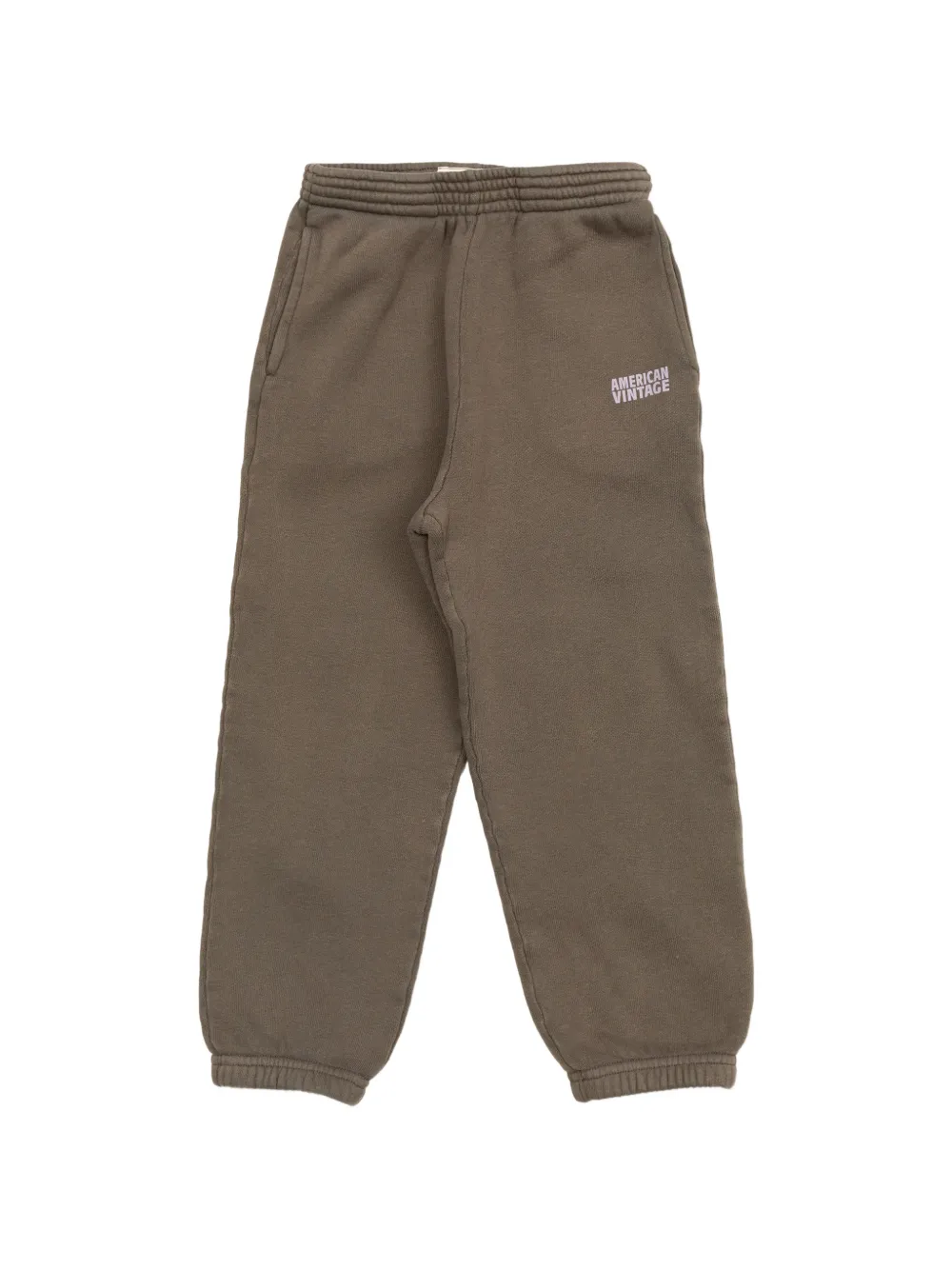 American Vintage Kids elasticated-waistband casual trousers - Marrone