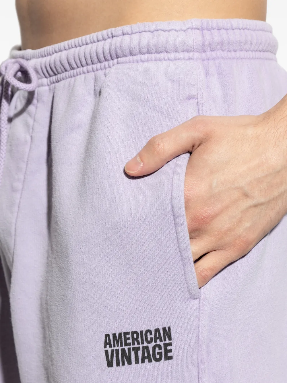 American Vintage Plizzy trainingsbroek met trekkoord Paars