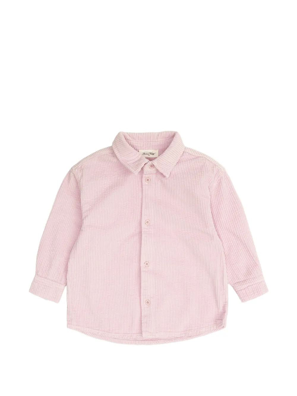 American Vintage Kids buttoned corduroy shirt - Rosa