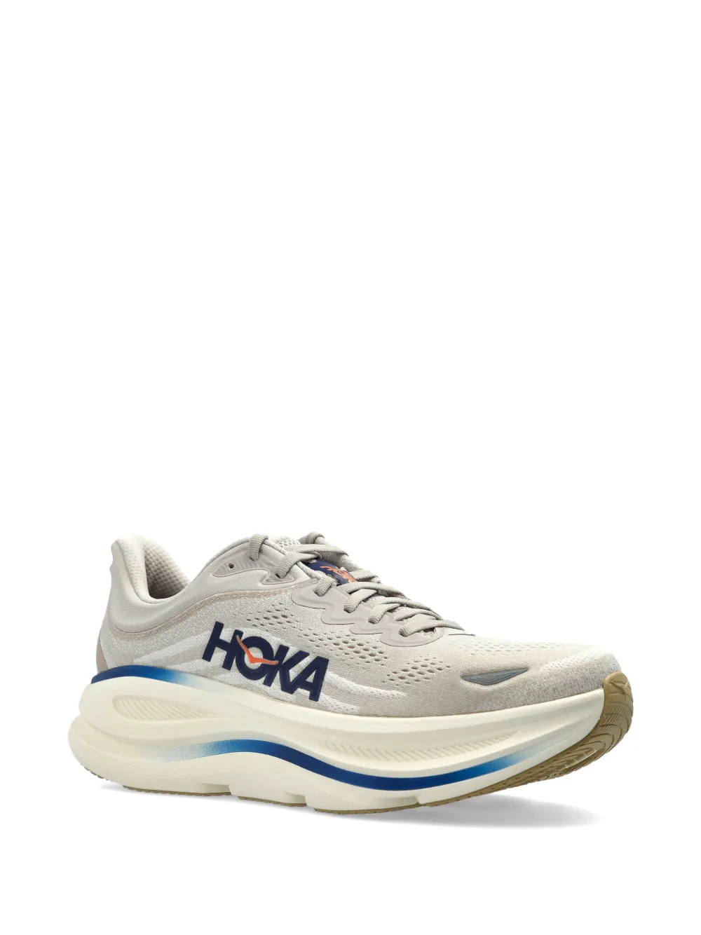 HOKA Bondi 9 sneakers met logo Beige