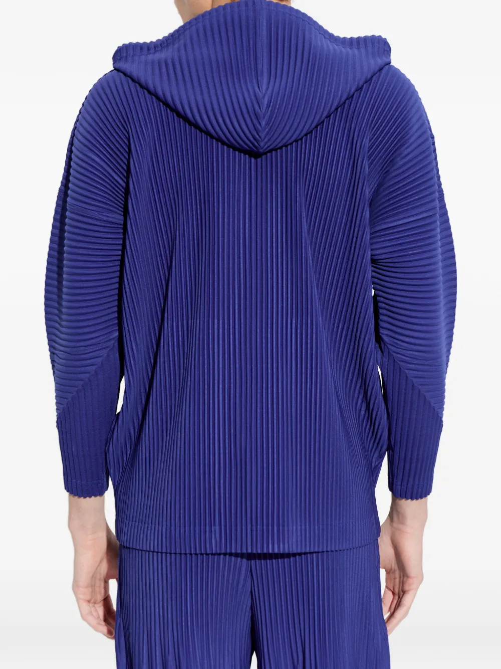 Homme Plissé Issey Miyake Geplooid jack Blauw