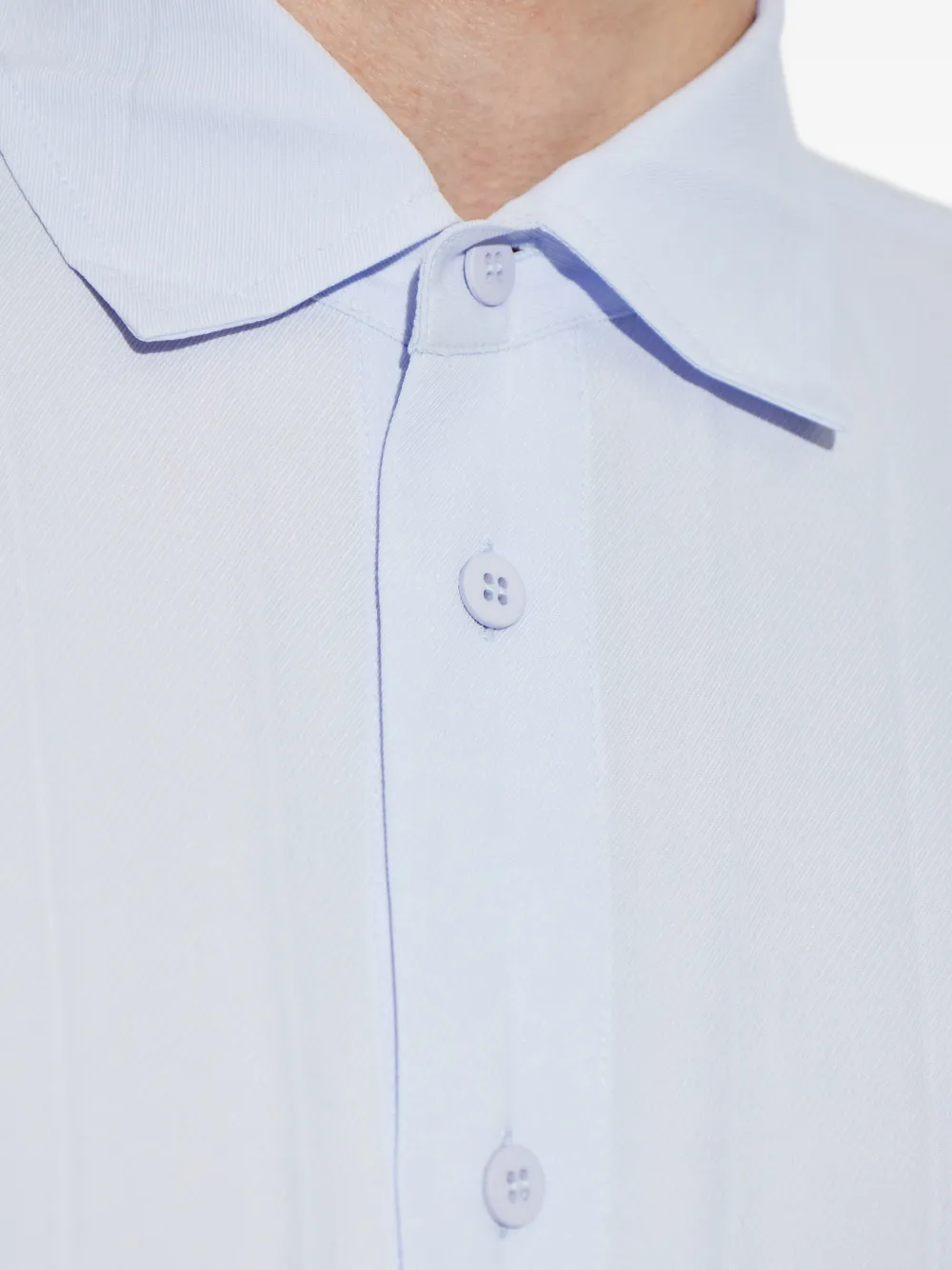 Homme Plissé Issey Miyake Geplooid overhemd Blauw