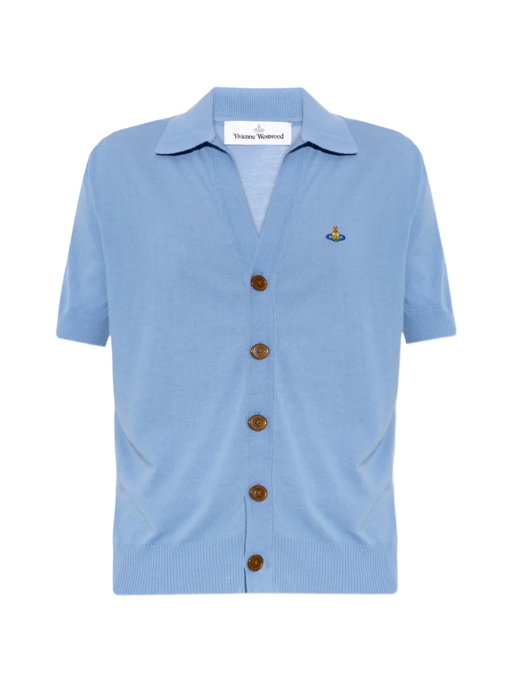 Vivienne Westwood Orb-embroidered cardigan - Blau