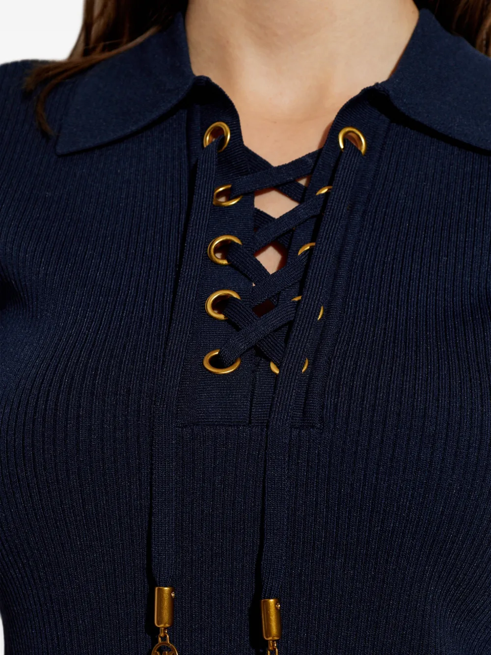 Michael Kors Polotop met veters Blauw