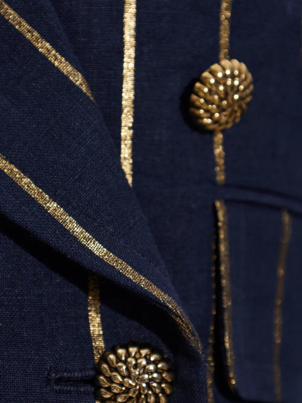 Vivienne Westwood Cropped jack met krijtstreep Blauw