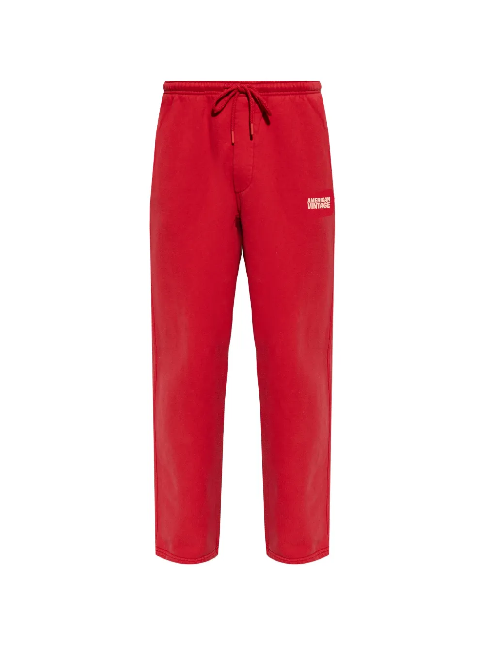 American Vintage Plizzy drawstring track pants - Rosso