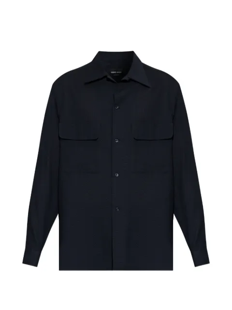 Giorgio Armani seersucker shirt