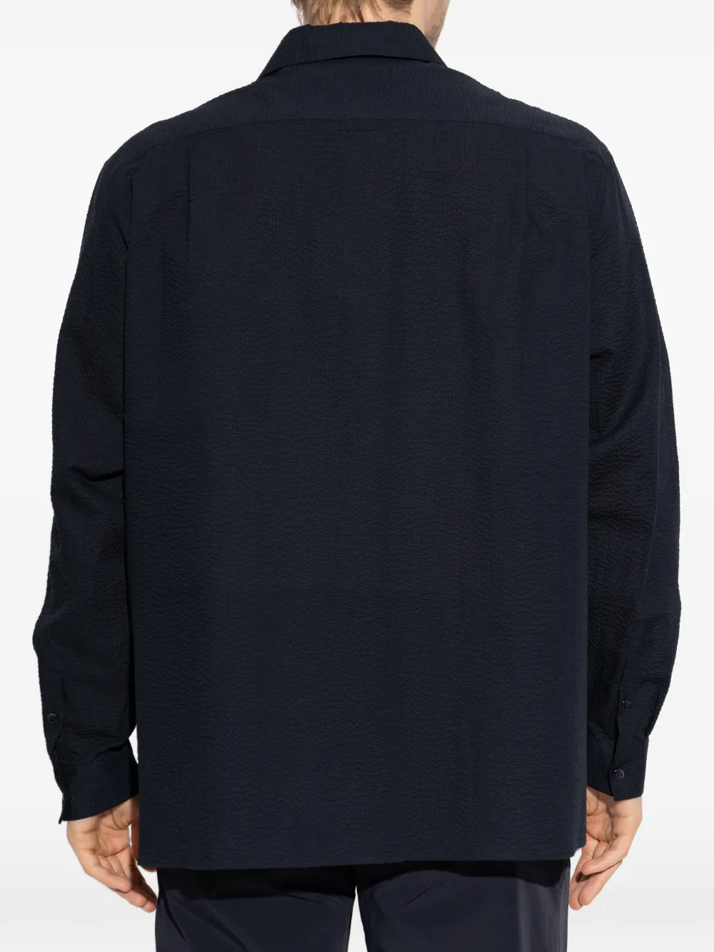 Giorgio Armani シアサッカー シャツ | ブルー | FARFETCH JP