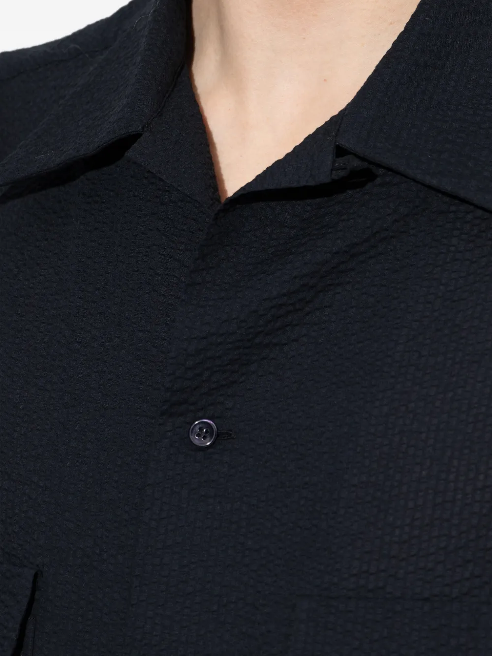 Giorgio Armani シアサッカー シャツ | ブルー | FARFETCH JP