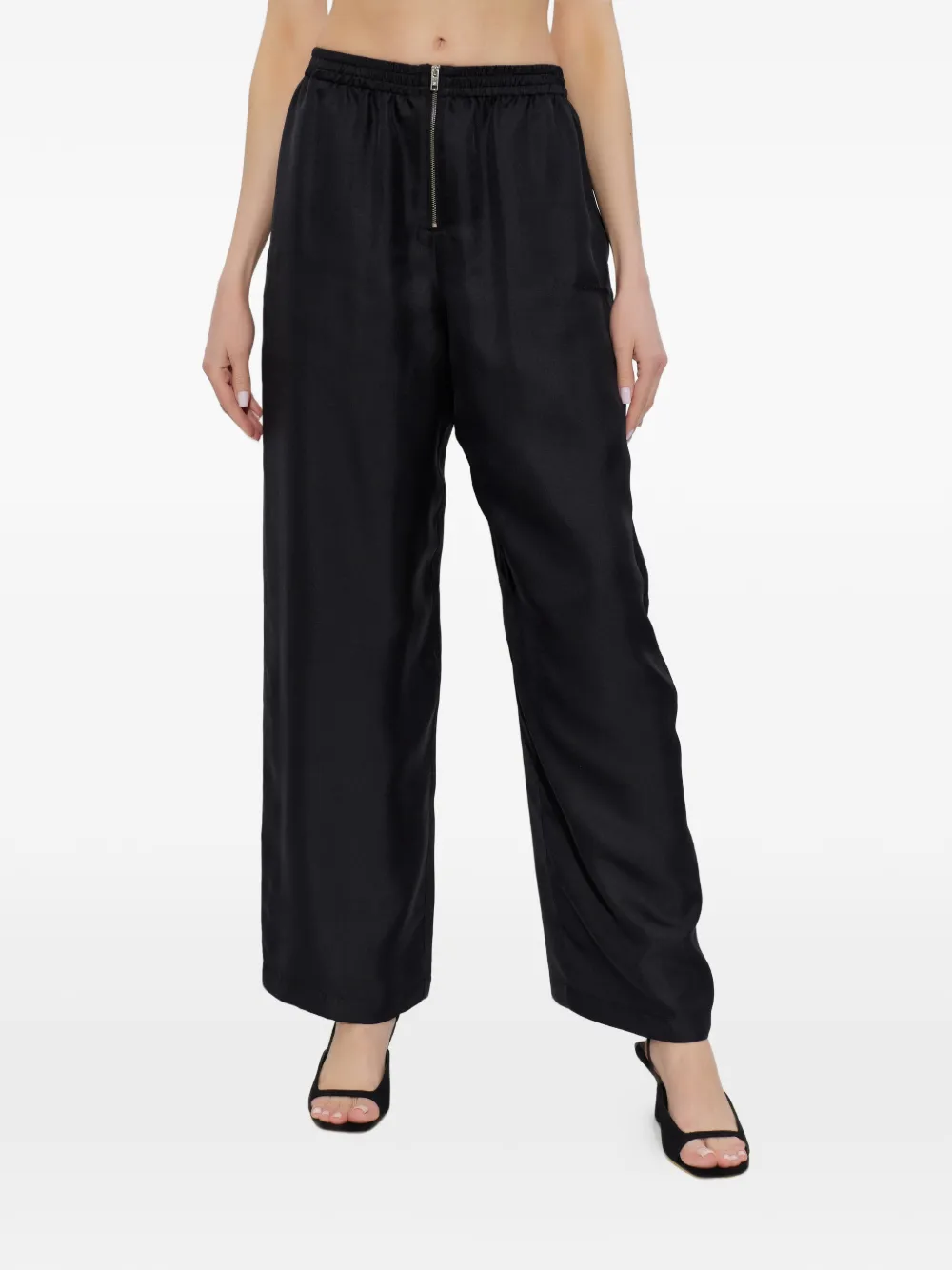 Alexander Wang Broek met ritsdetail Zwart