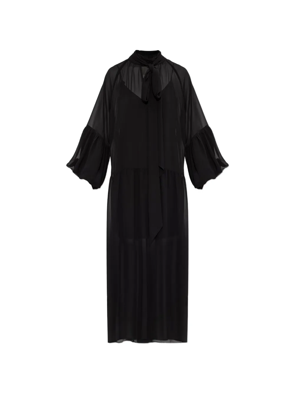 Gestuz Zurina semi-sheer dress - Schwarz