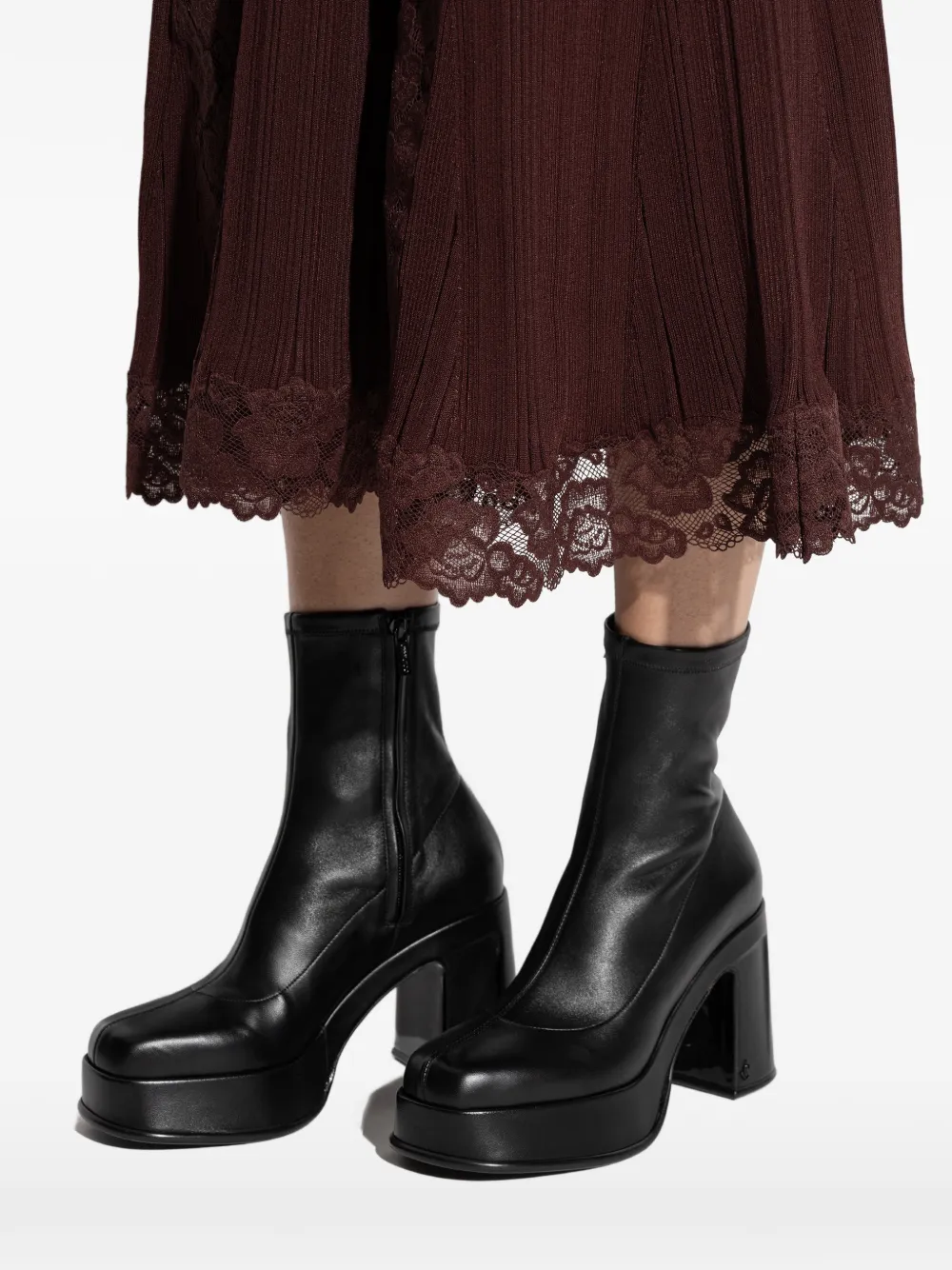 Jimmy Choo Hadi AB leren laarzen Zwart