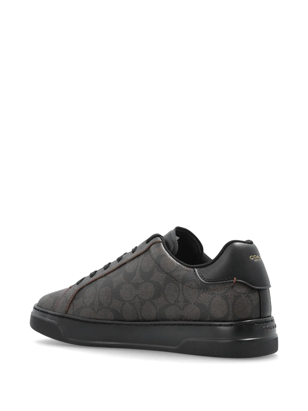  Coach Patterned Lace-up Sneakers - Brown 
