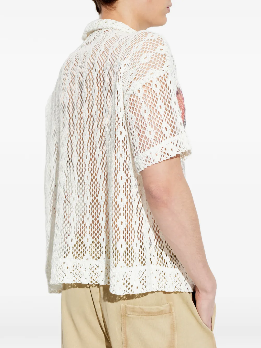 Mesh Button Shirt